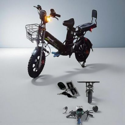 صورة دراجة كهربائية بتصميم مبتكر وبطارية 60V